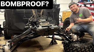 Transforming Can-Am X3 Turbo RR with CT Race Worx A-Arms & Gusset Kit | S3 Powersports Shock Tower