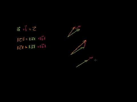 ვექტორების შეკრება და სიდიდე