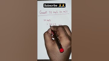 Convert 72 km/hr to m/s #maths #youtubeshorts #trending #viral