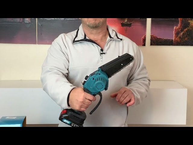 Impressive Saker Mini Electric Chainsaw: Effortlessly Cut Hard Woods —  Eightify