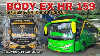 EX BODY PO HARYANTO 159‼️PO FAMILY RAYA CERIA BH 7900 FU INFINITY REPAINT BY KAROSERI A3 JAYA MALANG