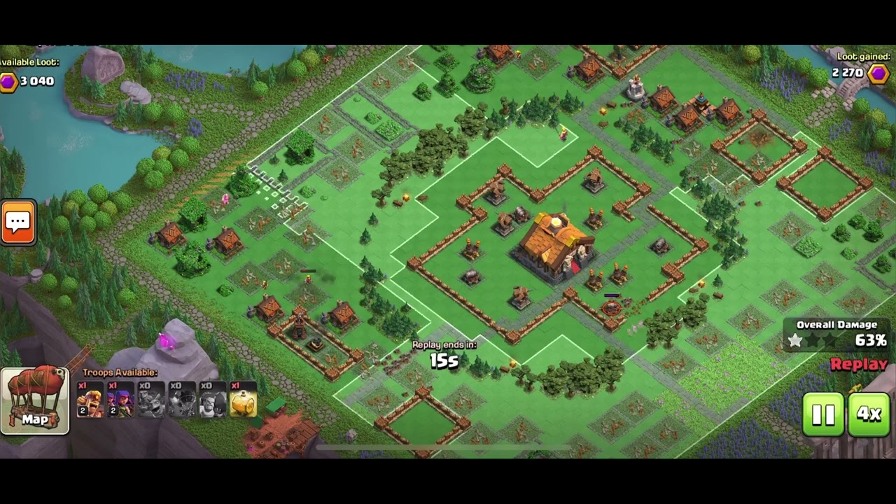 Easy 3 star level 4 capital peak just in 2 attacks