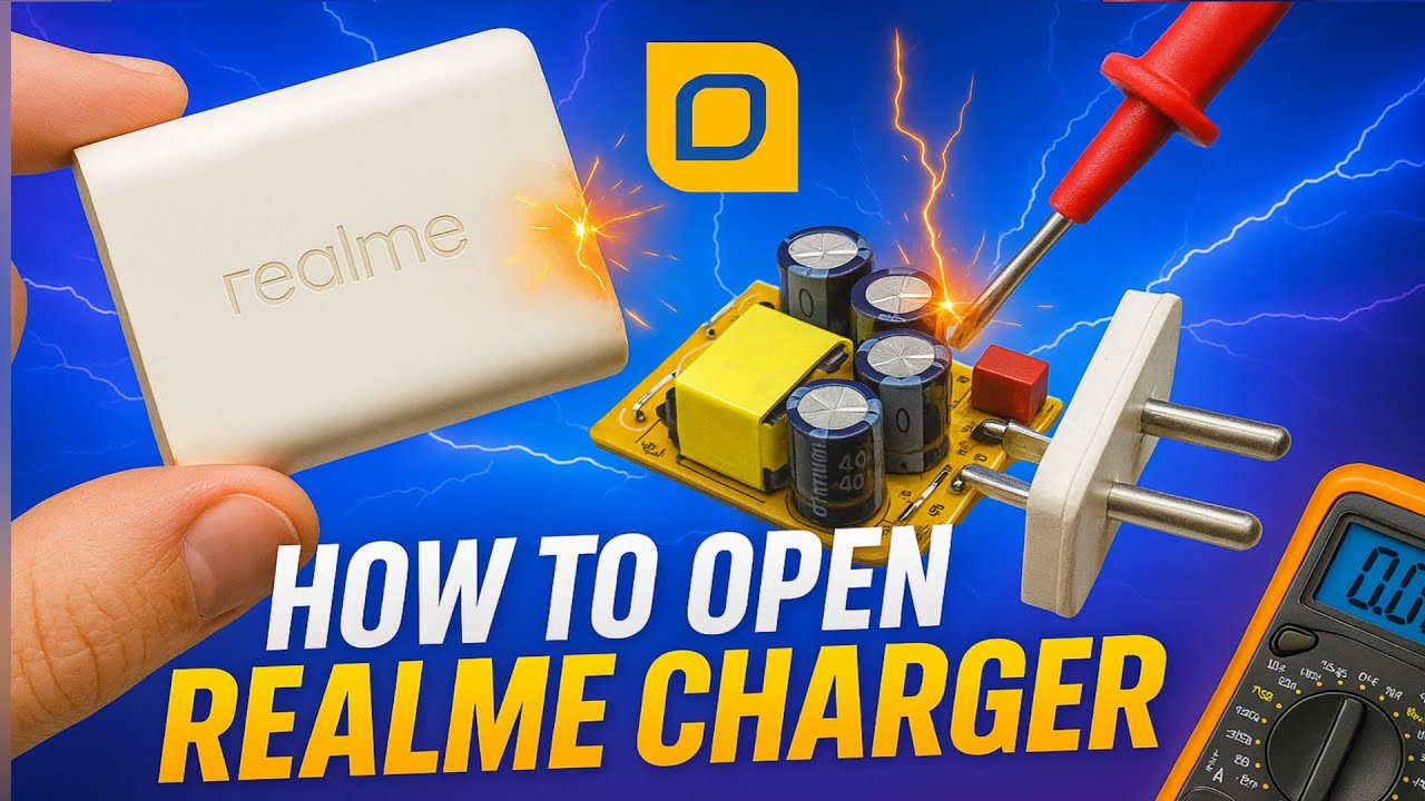How to open realme charger // realme adapter opening easily at home