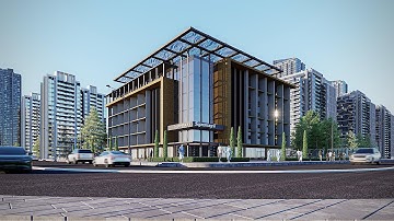 Ultra-Realistic Modern Commercial Building | D5 Render 2.11 Architectural Visualization