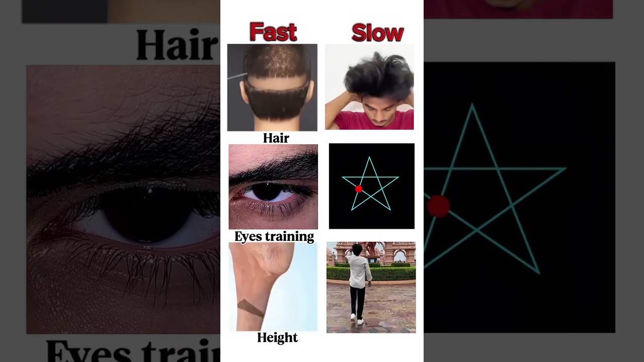 𝐅𝐚𝐬𝐭 𝐕𝐬 𝐒𝐥𝐨𝐰 — 𝐇𝐚𝐢𝐫 | 𝐞𝐲𝐞𝐬 | 𝐇𝐞𝐢𝐠𝐡𝐭