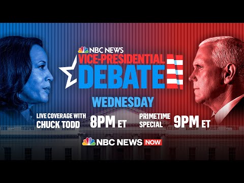 Live: 2020 Vice Presidential Debate Between Mike Pence, Kamala Harris | NBC News NOW