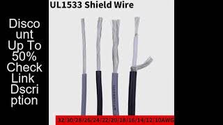 Shielded Wire Signal Cable 32 28 26 24 22 20 18 16 12 AWG UL1533 Channel Audio Single Core 1C Electr