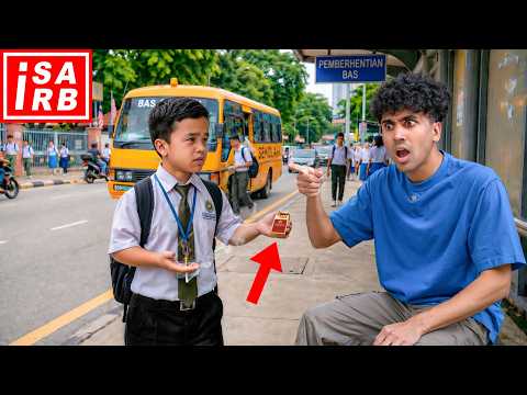 BUDAK SEKOLAH MINTA ROKOK - social experiment !!