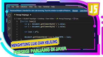 Menghitung Luas dan Keliling Persegi Panjang di JavaScript