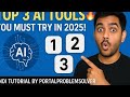 "Top 3 AI Tools You Must Try in 2025! 🔥 | Hindi Tutorial by PortalProblemSolver|