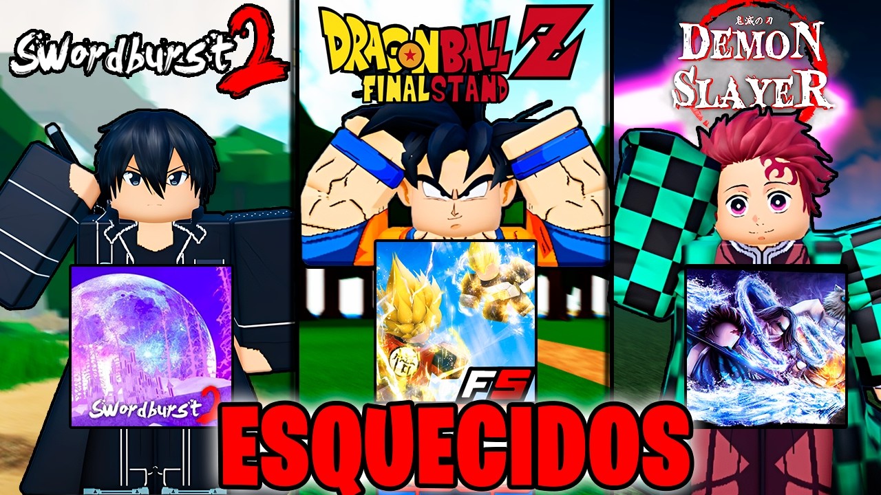Os antigos MELHORES JOGOS DE ANIME DO ROBLOX, que foram ESQUECIDOS!