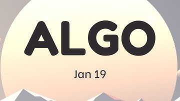 24. Algorand ALGO Technical Analysis (19 Jan 2022)