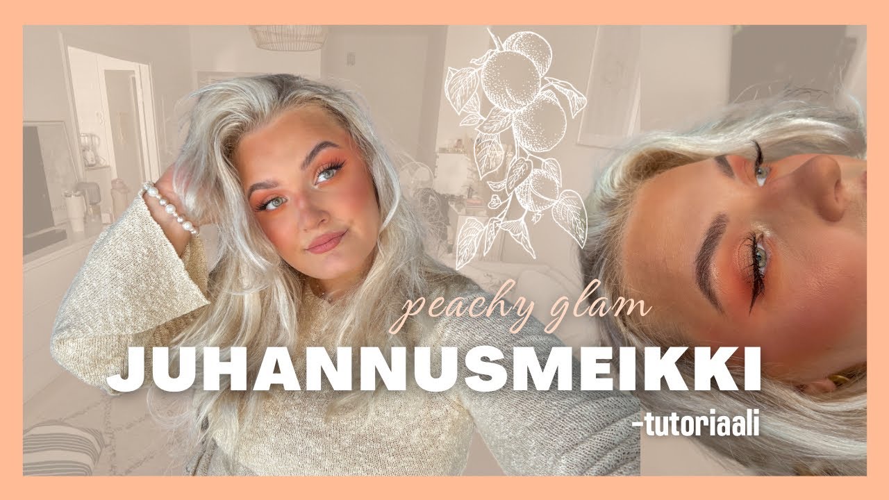 JUHANNUSMEIKKI | persikkainen, heleä kesämeikki -tutorial