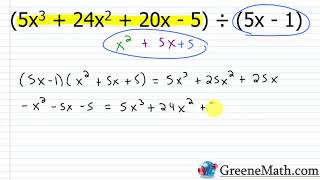 Dividing Polynomials