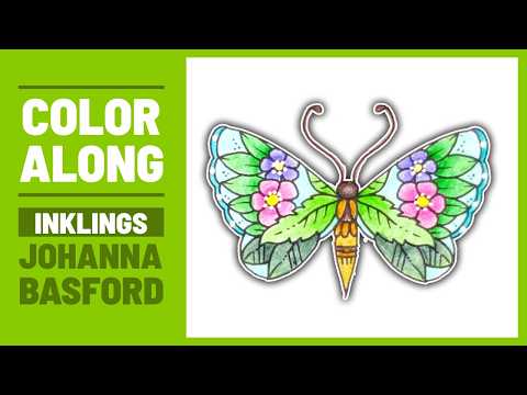 Inklings by Johanna Basford - Butterfly Page (Color Along 1)