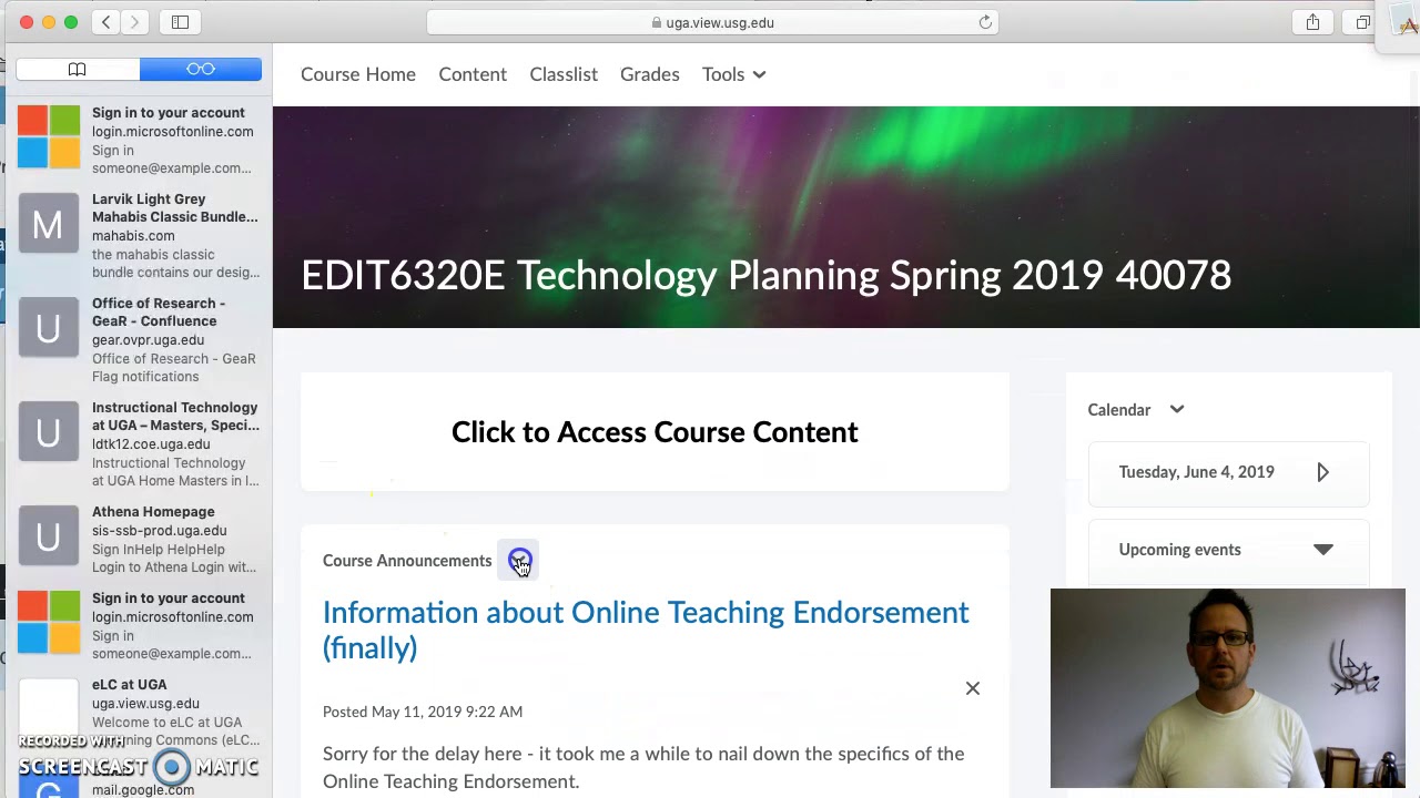 Access uga s elc youtube