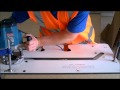 female mitre worktop cut with router and jig