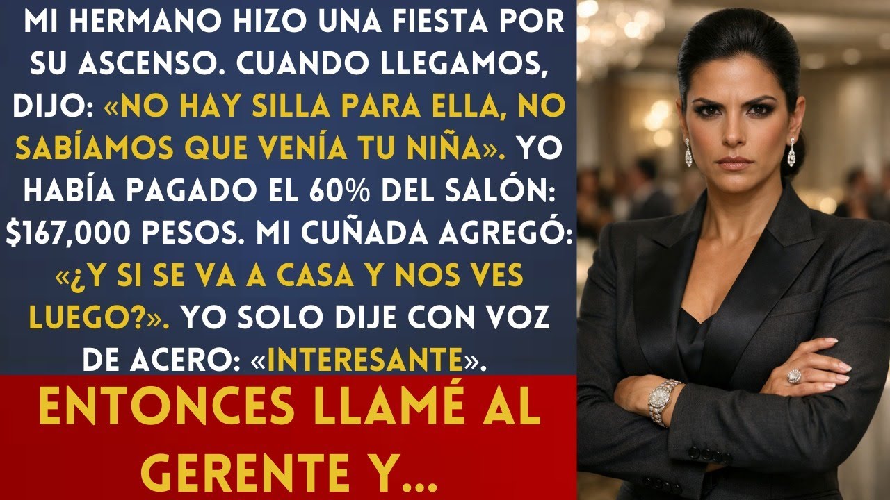 Pagué el 60% de la fiesta — y aun así dijeron “no hay silla para ella”