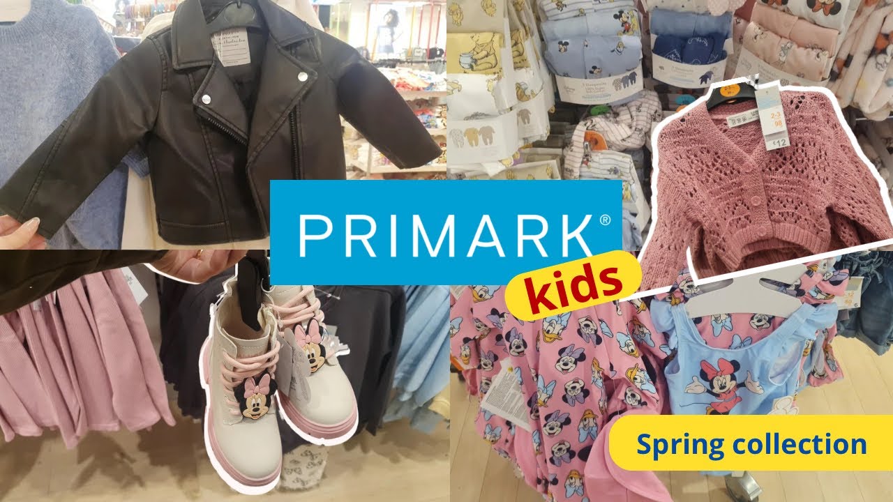 Coleção de primavera de roupas infantis na Primark (fev 2025)