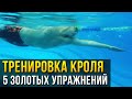 Плавание кролем - 5 базовых упражнений на технику