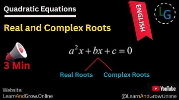 Real and complex roots of equation, Formula for roots of Quadratic Equation, English, (11, C4, 63)