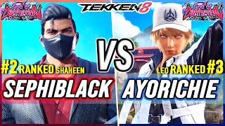 T8 🔥 Sephiblack (#2 Ranked Shaheen) vs AyoRichie (#3 Ranked Leo) 🔥 Tekken 8 High Level Gameplay