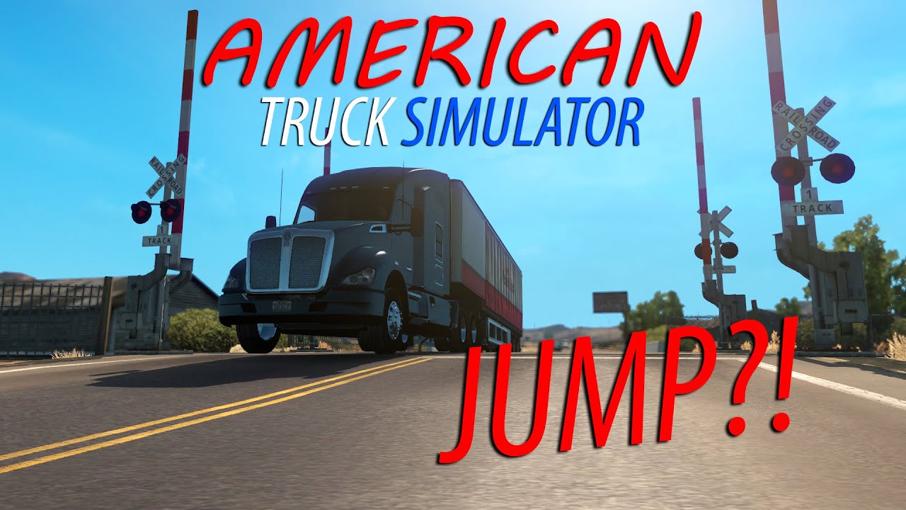 American Truck Simulator Jumping the railroad crossing! YouTube