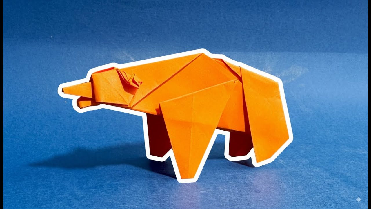 Orsetto origami | Come fare un orsetto di carta | Animali origami