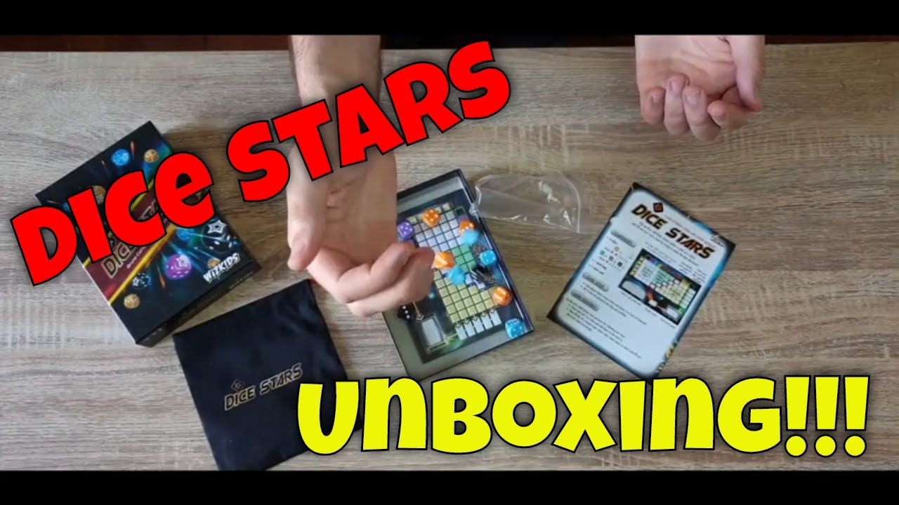 Unboxing Video Dice Stars The Game - video brawl stars two player one console unboxing