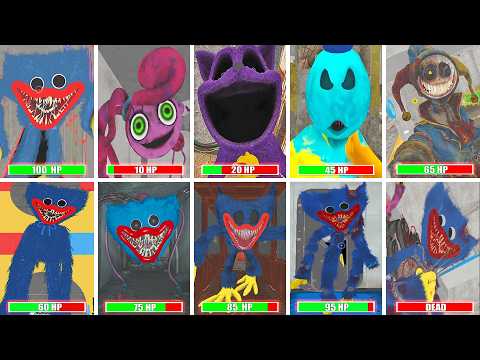 Poppy Playtime: Chapters 1, 2, 3, 4, 5, 6 - All BOSSES and ENDINGS in BRIGHT Mode & Jumpscares
