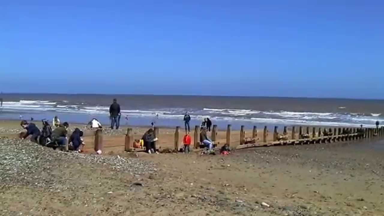 Hornsea, East coast of Yorkshire, 19 April 2014 HD YouTube