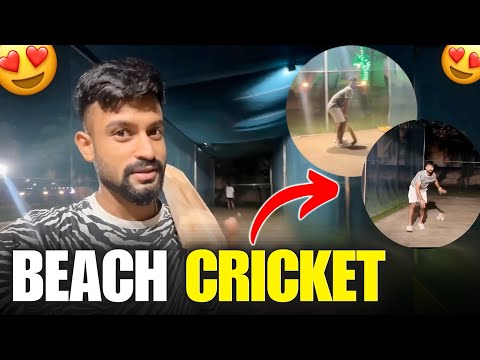 I tried 'BEACH CRICKET' in Mandarmani 😍🏏🌊
