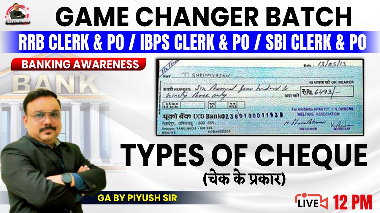 BANKING AWARENESS CLASSES 2022 IBPS CLERK, RRB CLERK, PO Types Of