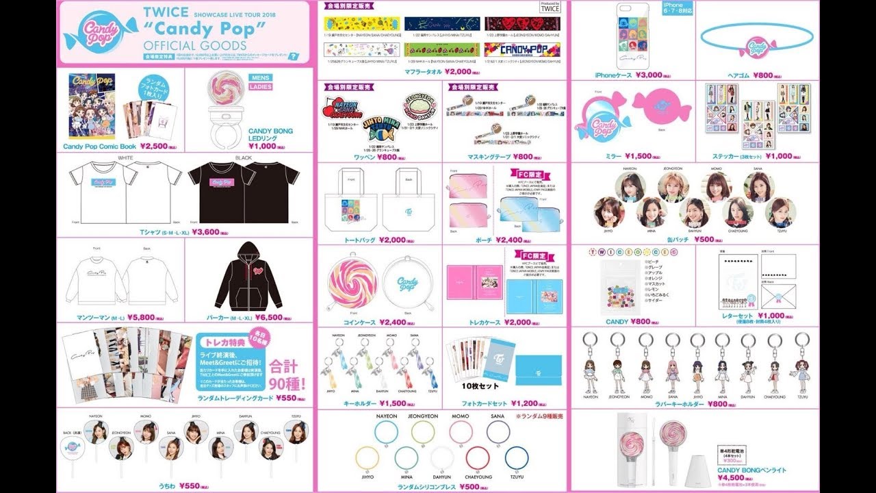 TWICE's Extended List of Merchandise - Charts and Sales 