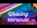 Weaving Rainbows! The easy way to wind a complex RAINBOW warp on a Rigid Heddle Loom! COLOR FUN!