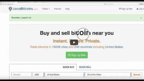 LOCALBITCOINS COM How to Open a Wallet, Send, Receive; and Buy Bitcoin