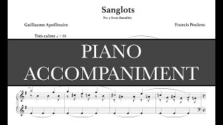 Banalités: Sanglots (F. Poulenc) - E Minor Piano Accompaniment