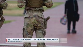 National Guard units carrying firearms in Washington, D.C.