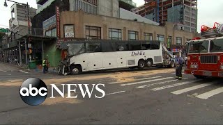 3 dead after buses collide in Queens in New York