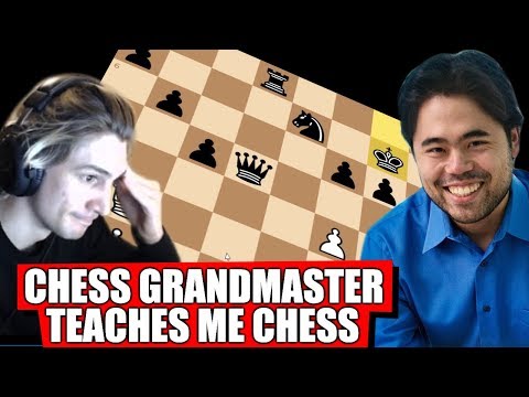 Super Chess Grandmaster Hikaru Nakamura Teaches xQc How to Play Chess
