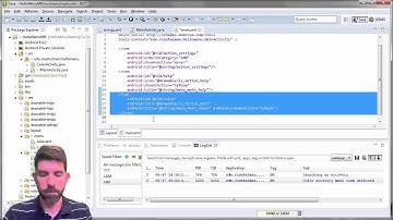 Menu Items in the Action Bar