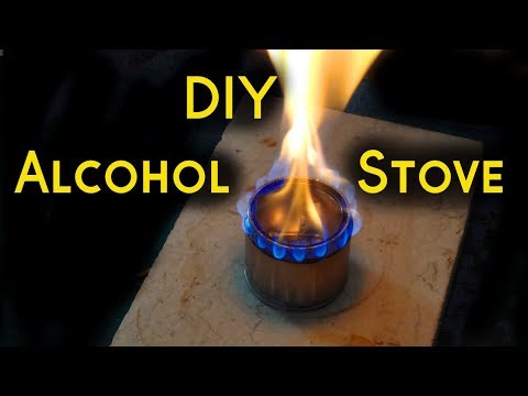 #DIY Alcohol Stove out of a whipped cream spray can