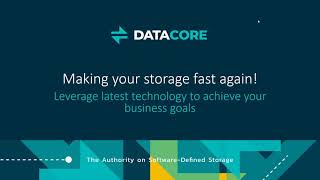 DataCore & Intel Optane - Making your storage fast again!