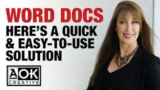 Custom Word documents made quick and easy