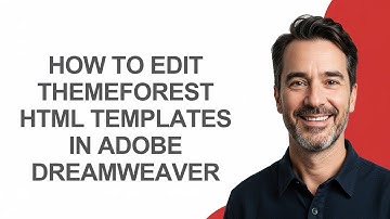 How to Edit Themeforest Html Templates In Adobe Dreamweaver - KevinHowTo