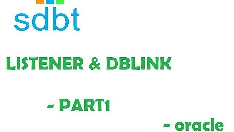 Listener & Database link in Tamil