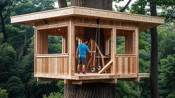 Building Secret Tree House in the Middle of the Forest | Start to Finish by @ArtSportArtSport