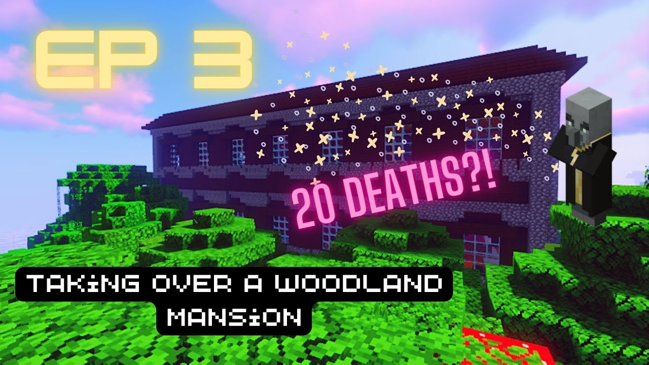 Ep. 3 Moving into a Woodland Mansion (Minecraft survival 1.19)