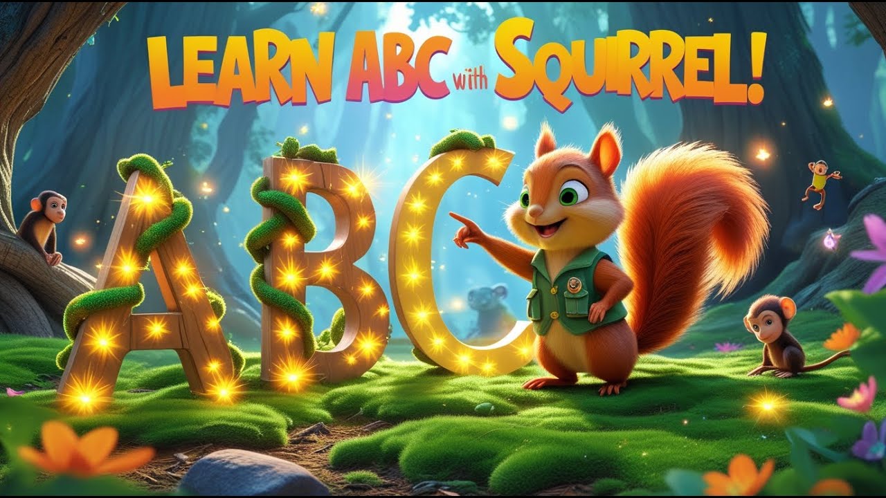 A to Z Forest Alphabet Song | Magical Squirrel Rhymes for Kids | Learn ...