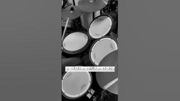 Syncopation by Reed (Syncopation Set 1, Page 33, Number 7) - Practice with Me! #drumset #drums